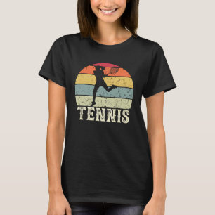Camiseta Entusiasta do Tênis Mulher Jogadora de Tênis Vinta