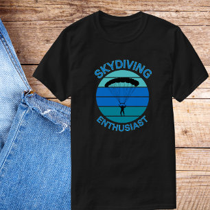 Camiseta Entusiasta em Busca de Skydiving