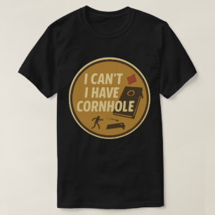 Camiseta Entusiasta Engraçado do Jogo Cornhole Gráfico