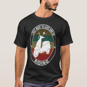Camiseta Entusiasta Funny Retro Mops De Patinete Motorcycle