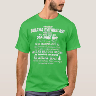 Camiseta Entusiasta Iguana 1, Alvo Específico,