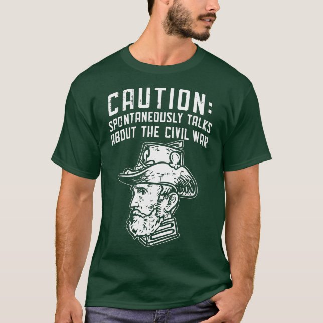 Camiseta Entusiastas da Guerra Civil da História Americana (Frente)