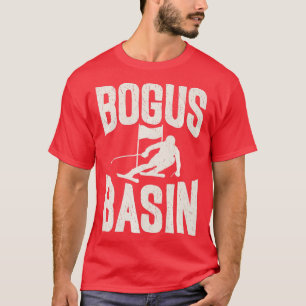 Camiseta Entusiastas da neve Vintage Skiing Bogus Basin Ida