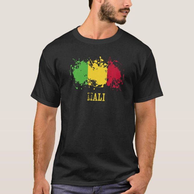 Camiseta Entusiastas do Mali e do Mali (Frente)