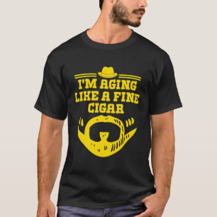 Camiseta Envelhecer Como Um Fumante De Dia de os pais De Ci