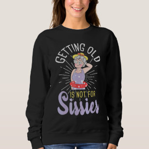 Camiseta Envelhecer Não É Para Sissiers Oldies Mais velho H