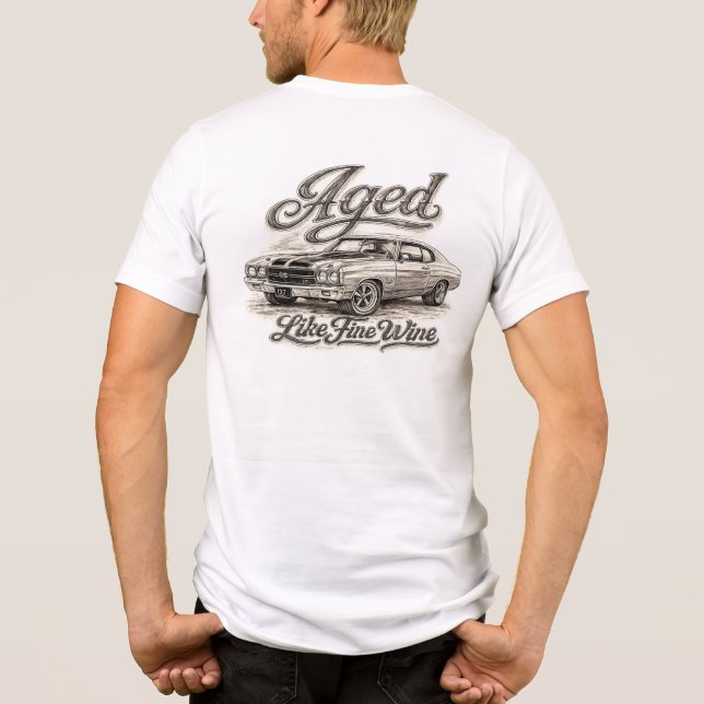 Camiseta Envelhecido Como Um Bom Vinho  (Verso)