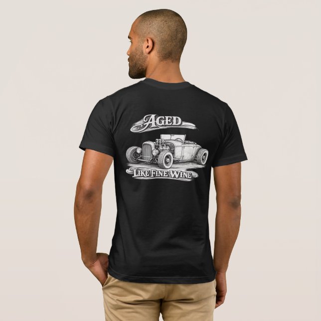 Camiseta Envelhecido Como Um Vinho Fino (Parte Traseira Completa)
