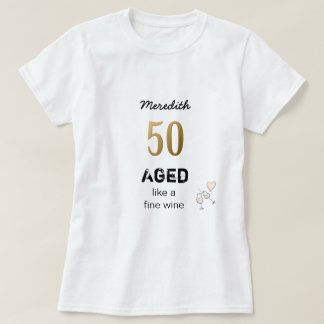 Camiseta Envelhecido como um Vinho Fino Personalizado Idade