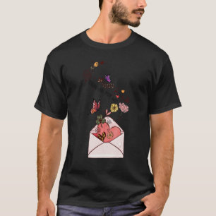 Camiseta Envelope Enviando Amor Seu Bumbum De Letra De Vint