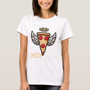 Camiseta Enviado Do Pizza Feliz E Engraçado