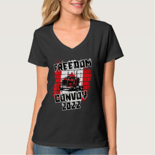 Camiseta Enviado pela Liberdade do Canadá 2022 Caminhoneiro