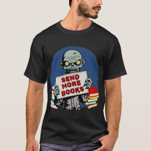 Camiseta Enviar Mais Livros retrô engraçado