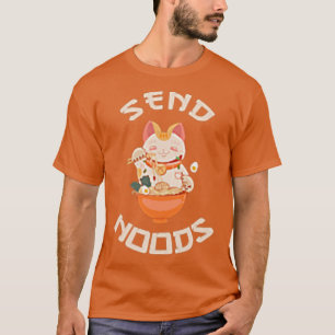 Camiseta Enviar Noods de Comida Bowl Asiático Noodles Ramen
