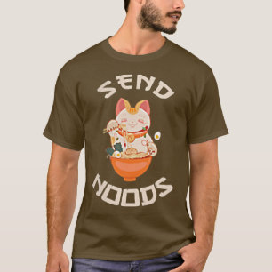 Camiseta Enviar Noods de Comida Bowl Asiático Noodles Ramen