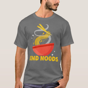 Camiseta Enviar Noods Engraçado Ramen Noodle Comida Pun Noo