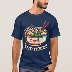Camiseta Enviar Noods Ramen Bowl Kawaii Japonês Noodles Ani