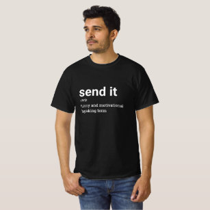 Camiseta Enviar o dicionário de caiaque engraçado e motivac