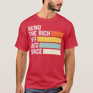 Camiseta Enviar O Rico De Uma Formiga Espacial Retro Engraç
