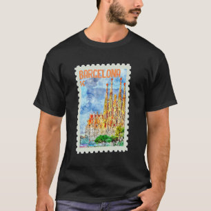 Camiseta Enviar para Espanha Barcelona Catalunha Selo Espan