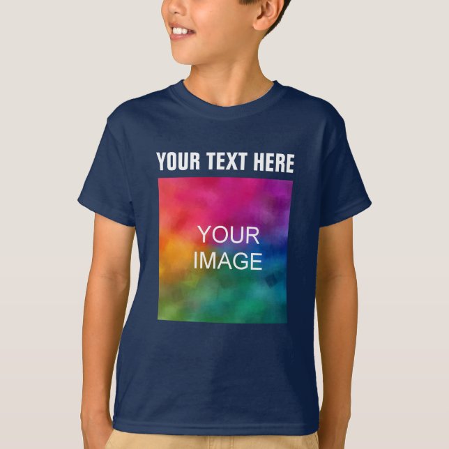Camiseta Enviar Texto Personalizado Enviar Fotografias Rapa (Frente)