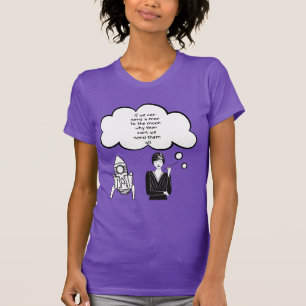 Camiseta enviar um homem à lua