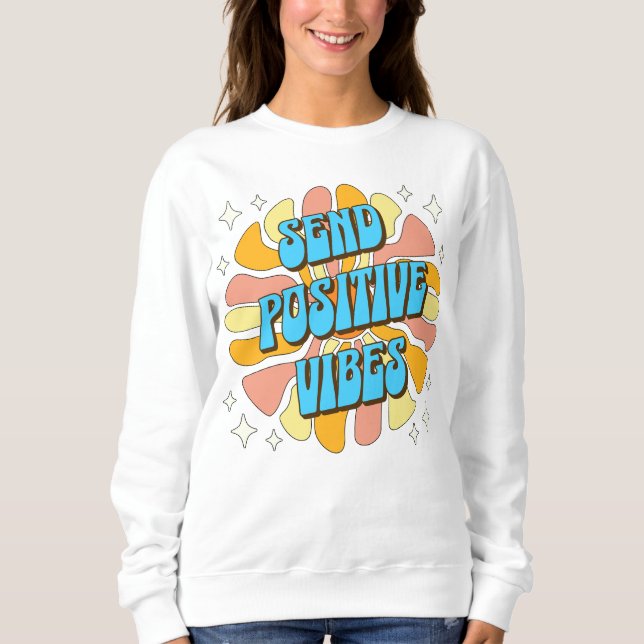 Camiseta Enviar Vibrações Positivas (Frente)