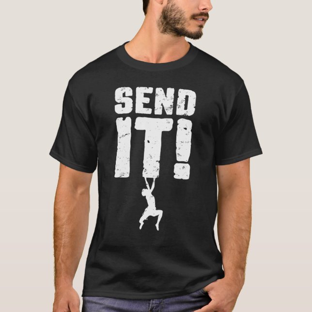 Camiseta Envie Climber Rapaz de Escalada Bouldering  Escala (Frente)