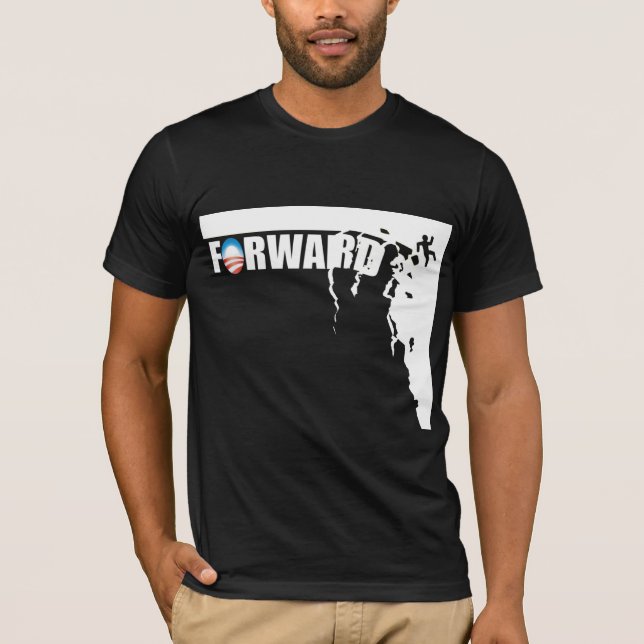 Camiseta Envie - fora de um penhasco! - Anti Obama (Frente)
