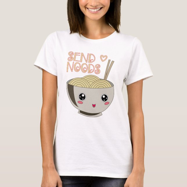 Camiseta Envie o presente da sopa de macarronete do Miso da (Frente)