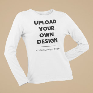 Camiseta Envie Seu Próprio Design Aqui Modelo Personaliza
