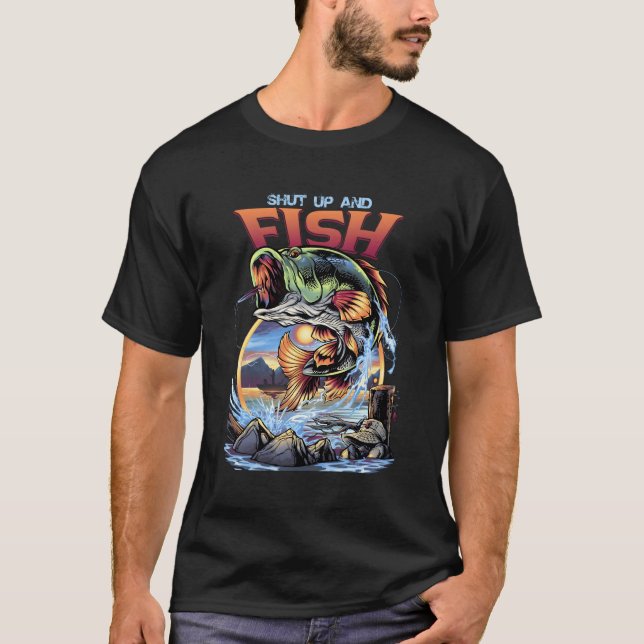 Camiseta Envolva-Se Com A Nossa Boca "Cale A Boca E Peixe" (Frente)