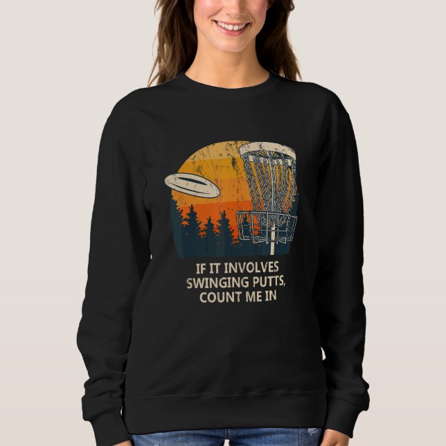 Camiseta Envolve a Piada de Golfe do Golf Pun Putts em Disc (Frente)