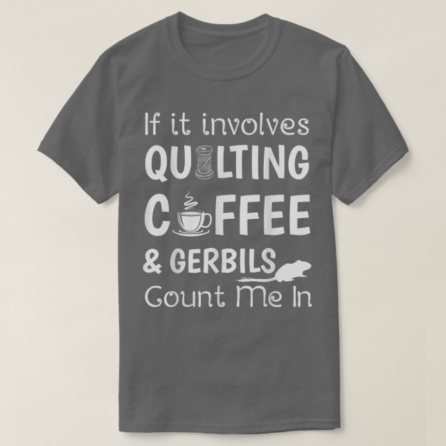 Camiseta Envolve o café e os gerbos contam comigo (Frente do Design)