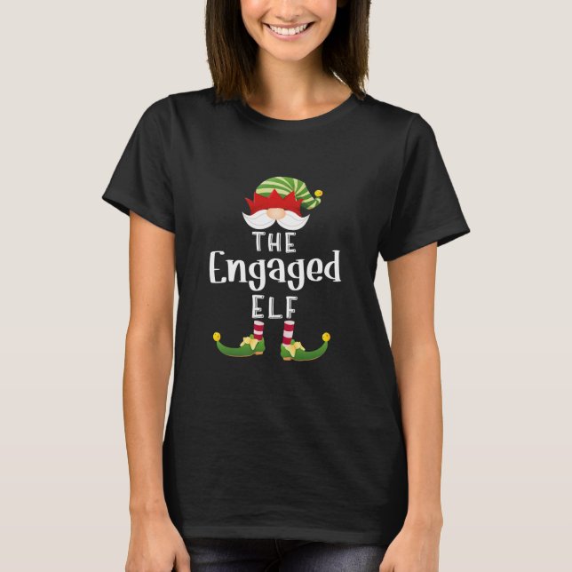 Camiseta Envolvido Elf Group Natal Engraçado (Frente)