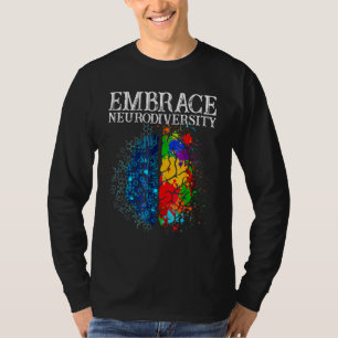 Camiseta Envolvimento Engraçado Neurodiversidade Cérebro AD