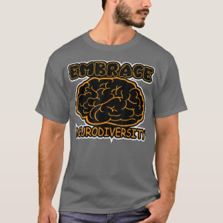 Camiseta Envolvimento Engraçado Neurodiversidade Cérebro AD