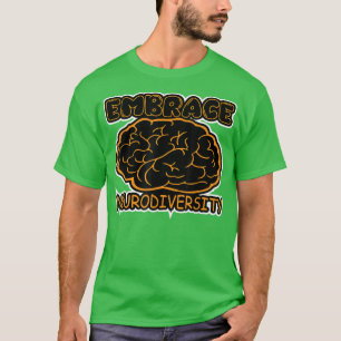 Camiseta Envolvimento Engraçado Neurodiversidade Cérebro AD