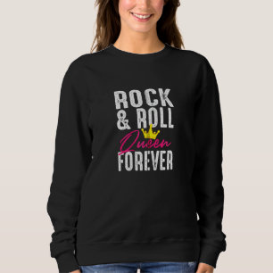 Camiseta Envolvimento Engraçado Rock N Roll Queen Para Mulh