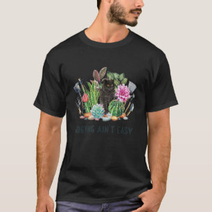 Camiseta Enxada Não É Fácil Roupas de Jardinagem para Jardi