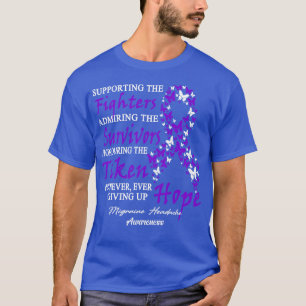 Camiseta Enxaqueca Cefaleia Consciência Apoiando A Luta