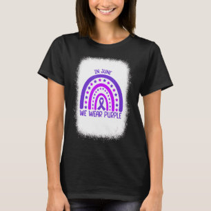 Camiseta Enxaqueca Consciência Mês 2022 Rainbow Em Junho Nó