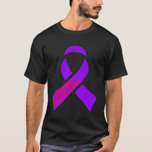 Camiseta Enxaqueca Crônica Combatente Roxo Cefaleias Roxo W
