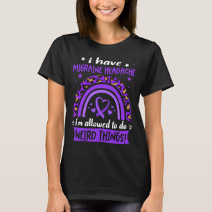 Camiseta Enxaqueca Dores de cabeça Sensibilização Ofertas d