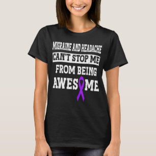 Camiseta Enxaqueca Roxa Conhecimento do Guerreiro Enxaqueca