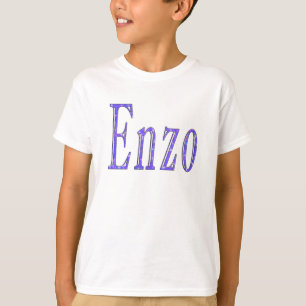 Camiseta Enzo, nome, logótipo,