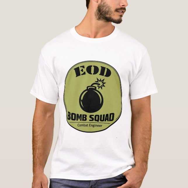 Camiseta EOD Bomb Squad Combat Engineer Tee (Frente)