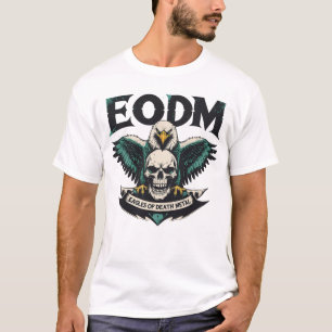 Camiseta EODM Vintage Eagle & Skull - Arte de Poster de Ret