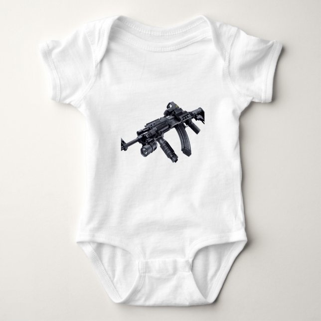 Camiseta EOTech observou a espingarda de assalto tática de (Frente)