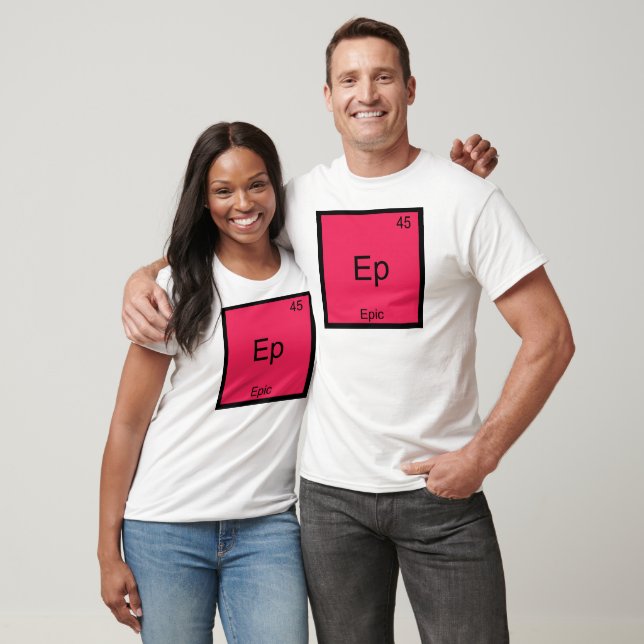 Camiseta Ep - Símbolo de Elemento Químico Épico e  (Unissex)